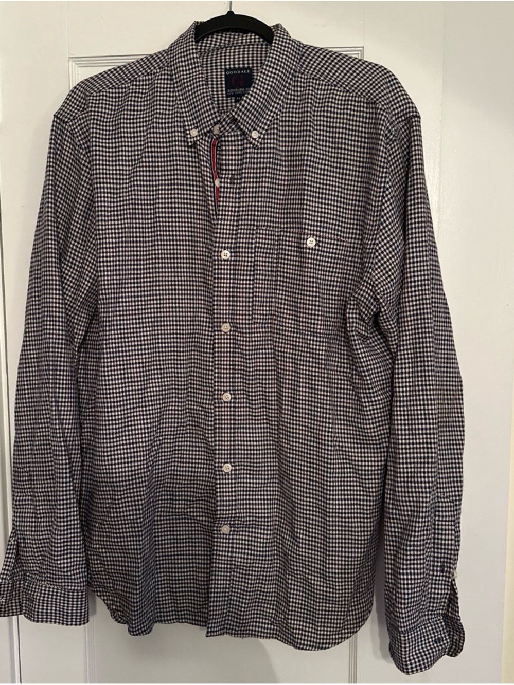 Goodale Black and White Gingham Button-Down Shirt